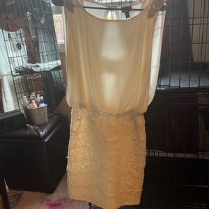 White mini dress